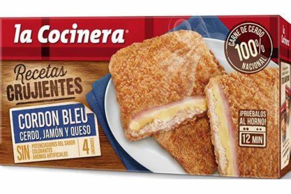 Pollastre empanat amb pernil i formatge