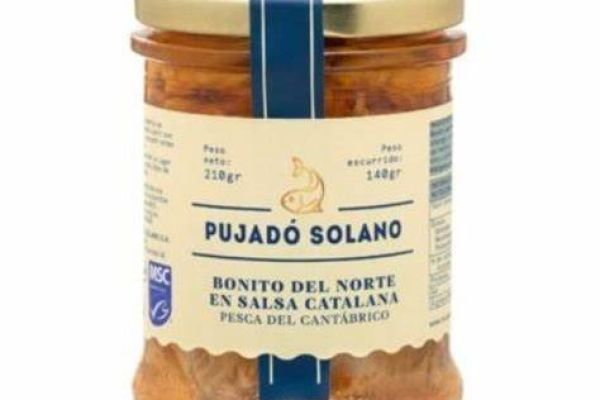 Bonítol en salsa catalana -pot vidre-